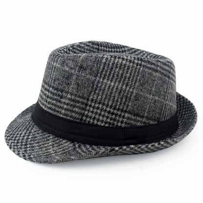 Lederhosen Checkered Fedora Hat