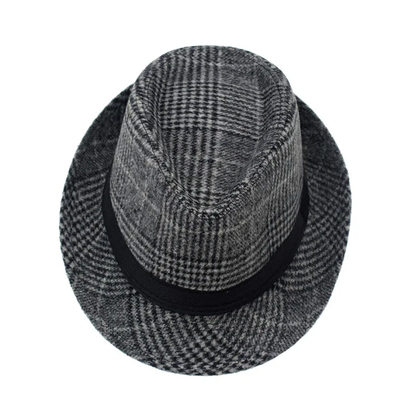 Lederhosen Checkered Fedora Hat