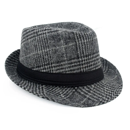 Lederhosen Checkered Fedora Hat