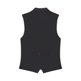 Black vest on a white background