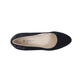 Premium Black Dirndl Shoes With Embroidery