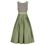 Dirndl Dress Gray & Green