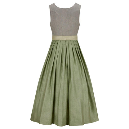 Dirndl Dress Gray & Green