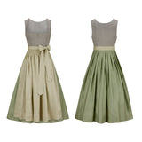 Dirndl Dress Gray & Green