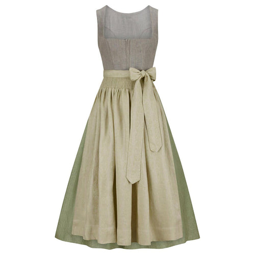 Dirndl Dress Gray & Green