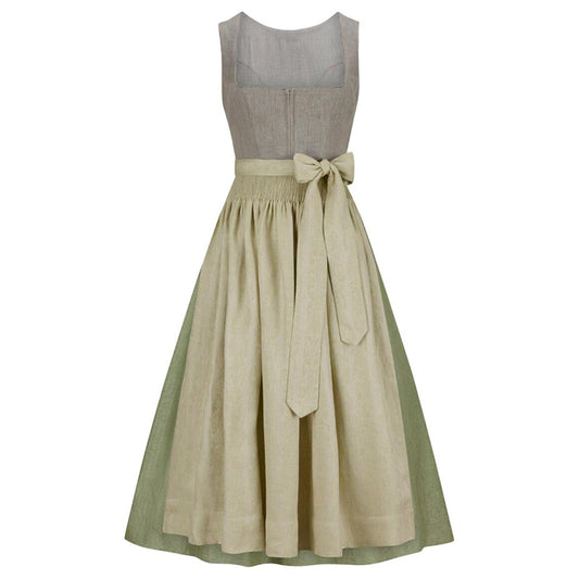 Dirndl Dress Gray & Green