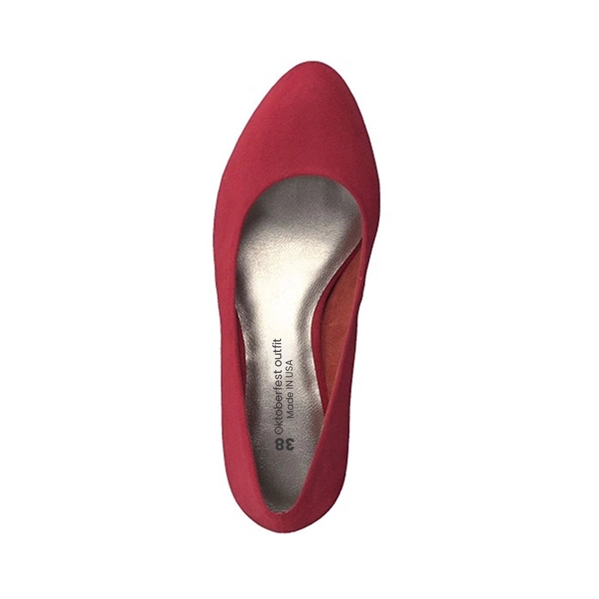 DIRNDL SHOES LONG HEEL RED