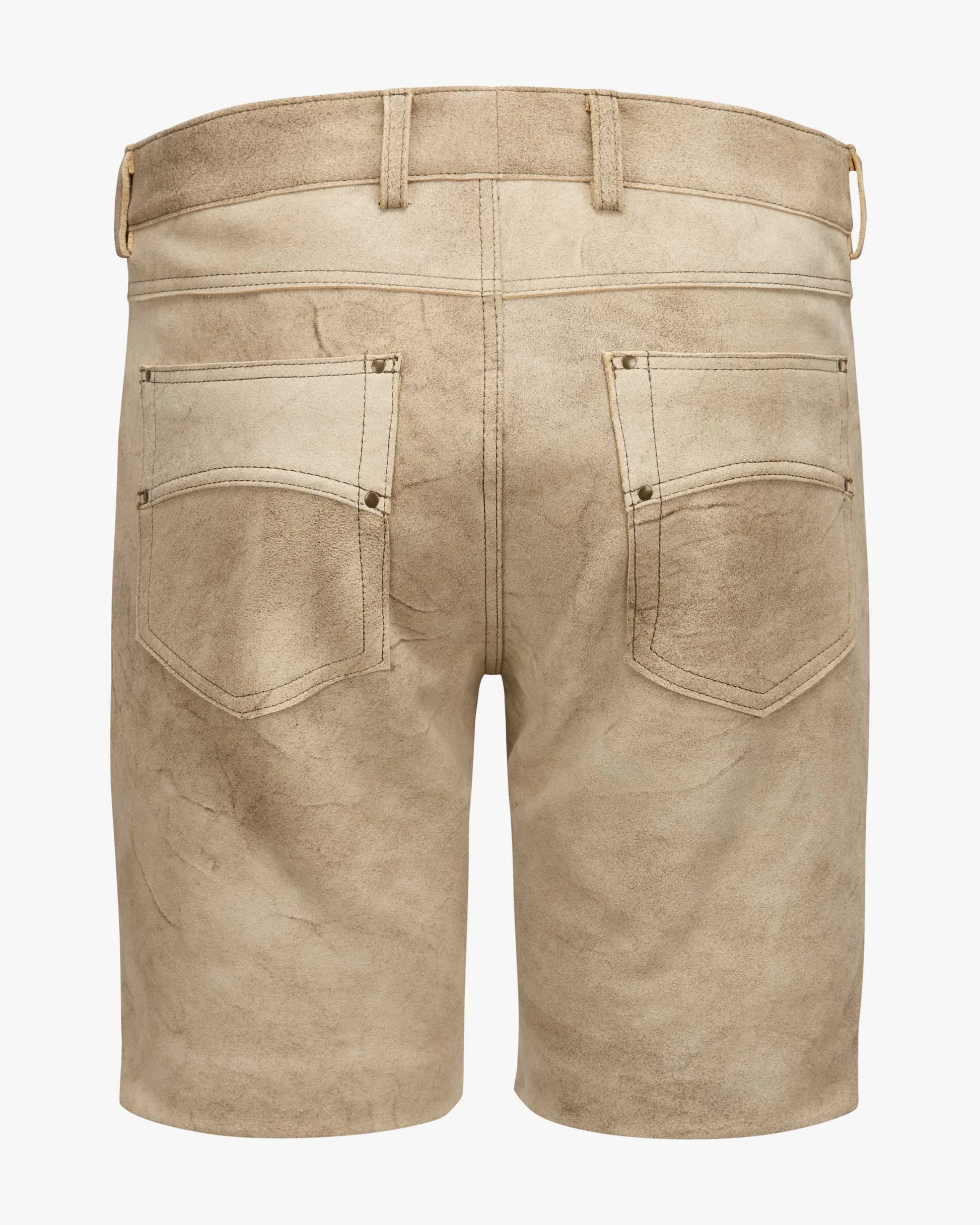 Beige shorts on a white background