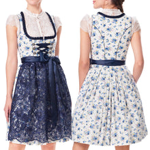 Load image into Gallery viewer, FEMALE OKTOBERFEST DIRNDL BLUE MIDI WITH APRON
