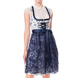 Female Dirndl Blue Midi