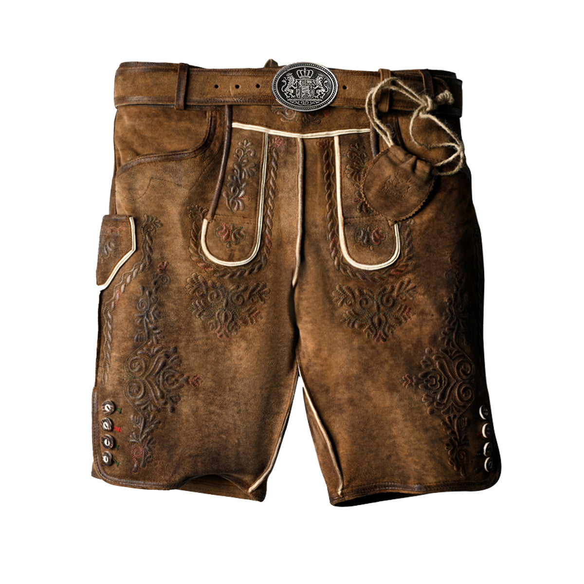 German Lederhosen Mens Outfits Brown