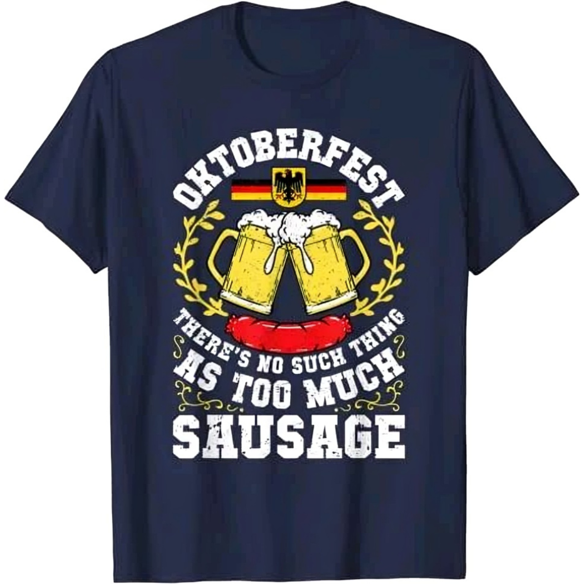 Oktoberfest Men's Printed T-Shirt – Munich Beer Festival Costume, 100% Cotton, Graphic Tee
