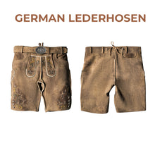 Load image into Gallery viewer, GERMAN VINTAGE MENS FASHION LEDERHOSEN
