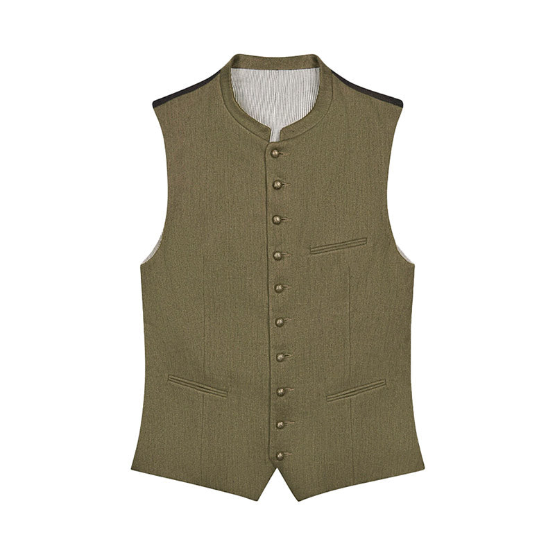 Trachten Khaki Green Vest