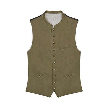 Trachten Khaki Green Vest