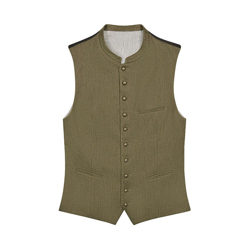 Trachten Khaki Green Vest