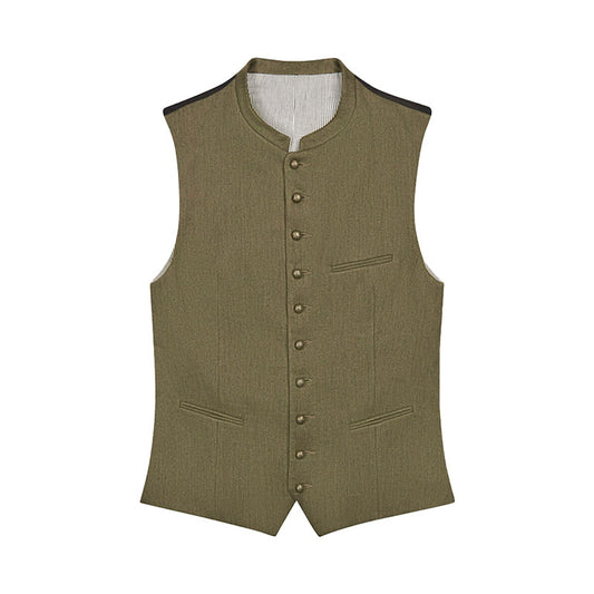 Trachten Khaki Green Vest