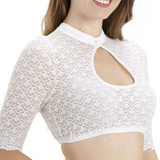 Blouse Lace Half Sleeve