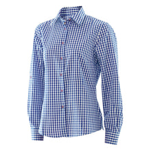 Load image into Gallery viewer, LEDERHOSEN BLUE TRACHTEN CHECKERED SHIRT FOR WOMEN
