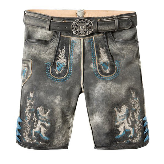 LEDERHOSEN MEN SHORT GREY