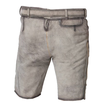 Lederhosen Men Short Grey Smoke