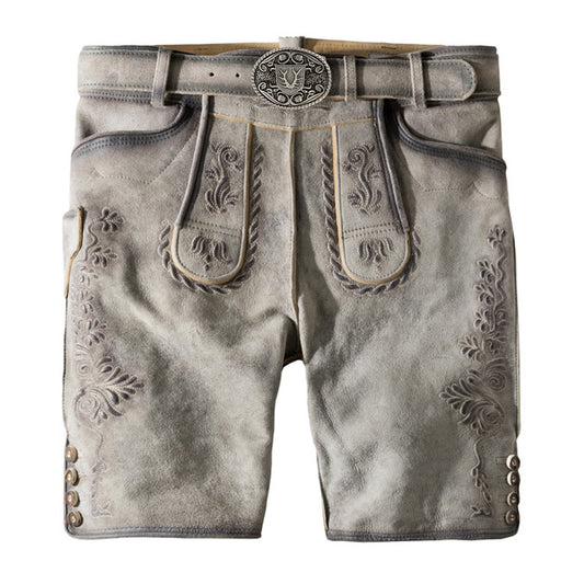 LEDERHOSEN MEN SHORT GREY SMOKE