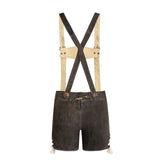 Lederhosen Women Short Dark Brown