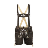 Lederhosen Women Short Dark Brown