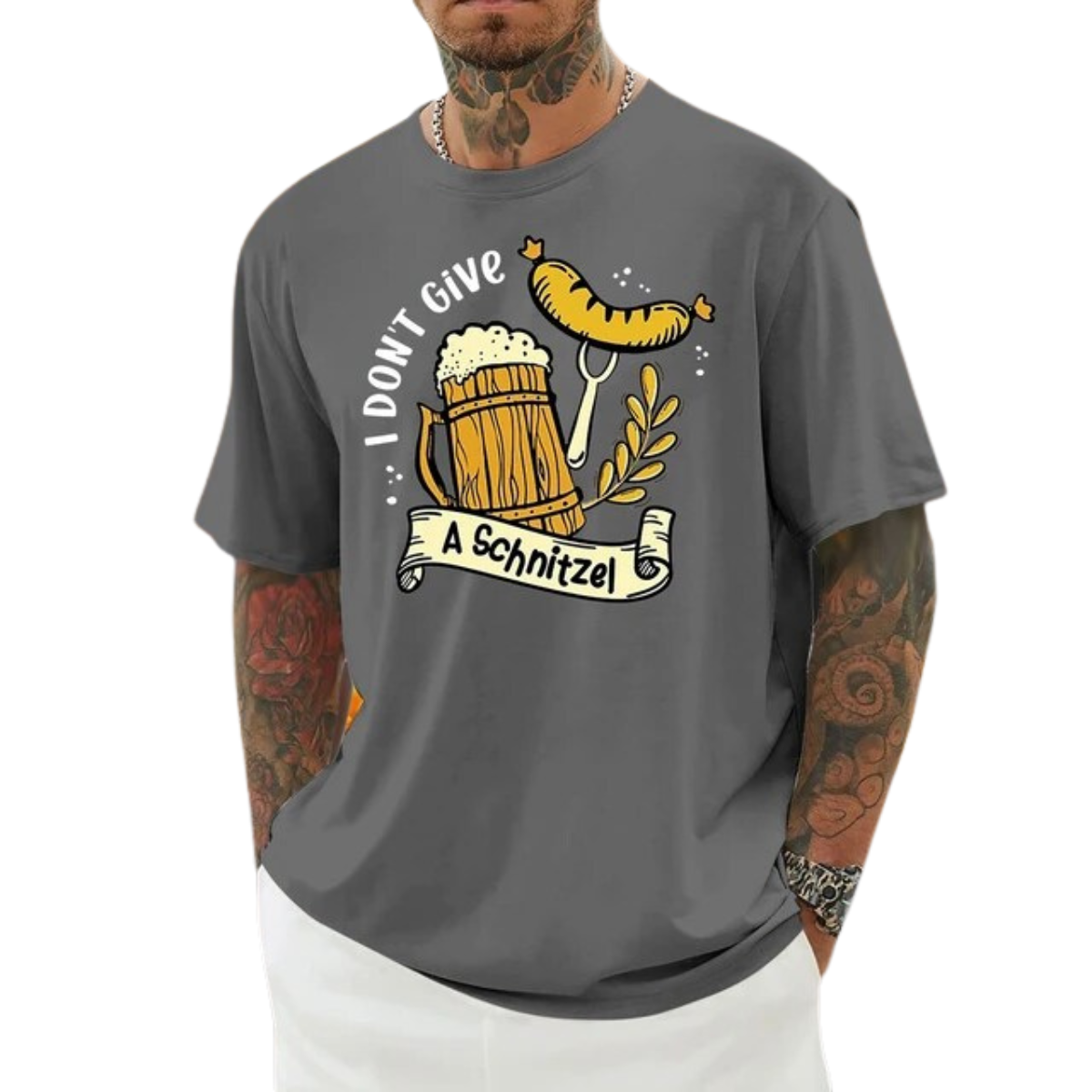 MALE BEER PRINTED TRADITIONAL OKTOBERFEST T-SHIRT