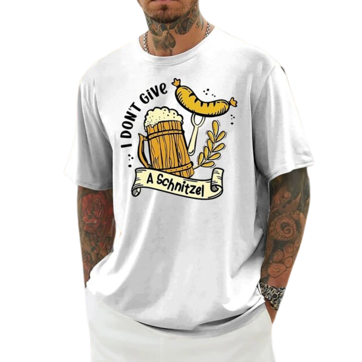 MALE BEER PRINTED TRADITIONAL OKTOBERFEST T-SHIRT