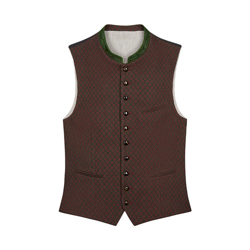 Trachten Maroon Vest