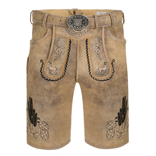 Lederhosen Short Beige