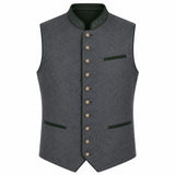 Men's Alpine Heritage Gray Trachten Vest