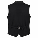 Men's Charcoal Gray Traditional Trachten Vest