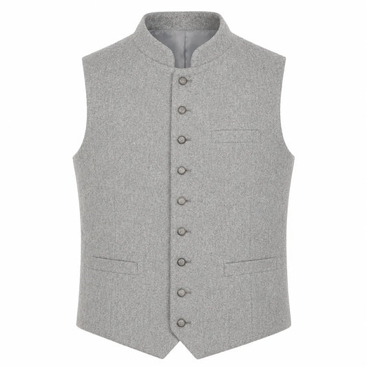 Men's Silver Alpine Heritage Trachten Vest