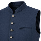 Men's Traditional Blue Trachten Vest