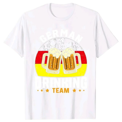 OKTOBERFEST GERMAN FLAG BEER DRINKING TEAM T-SHIRT