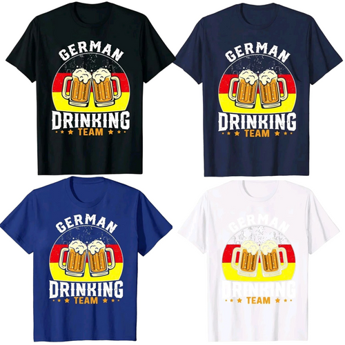 OKTOBERFEST GERMAN FLAG BEER DRINKING TEAM T-SHIRT