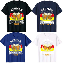 Load image into Gallery viewer, OKTOBERFEST GERMAN FLAG BEER DRINKING TEAM T-SHIRT
