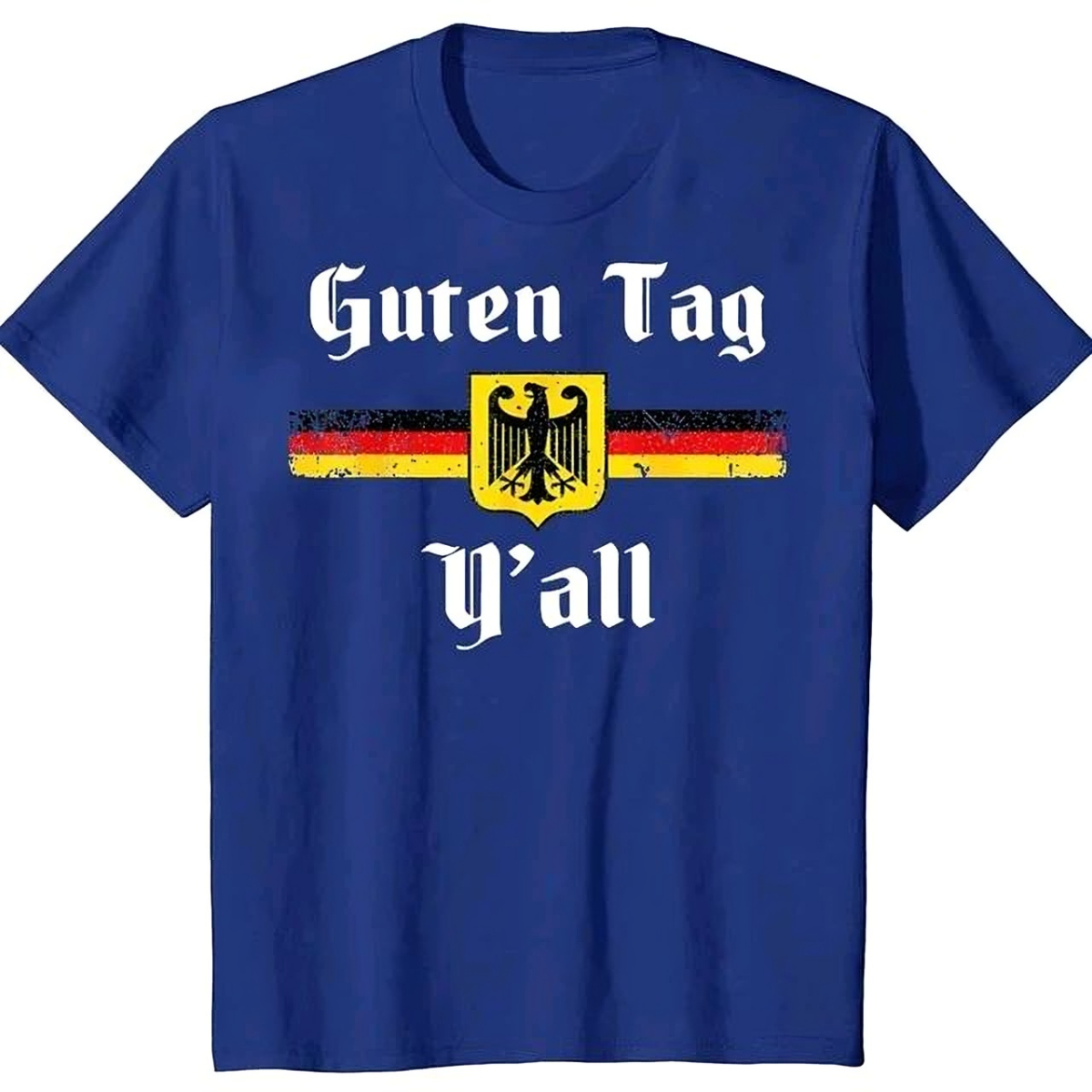 OKTOBERFEST GERMAN FLAG EAGLE Y'ALL FUN T-SHIRT