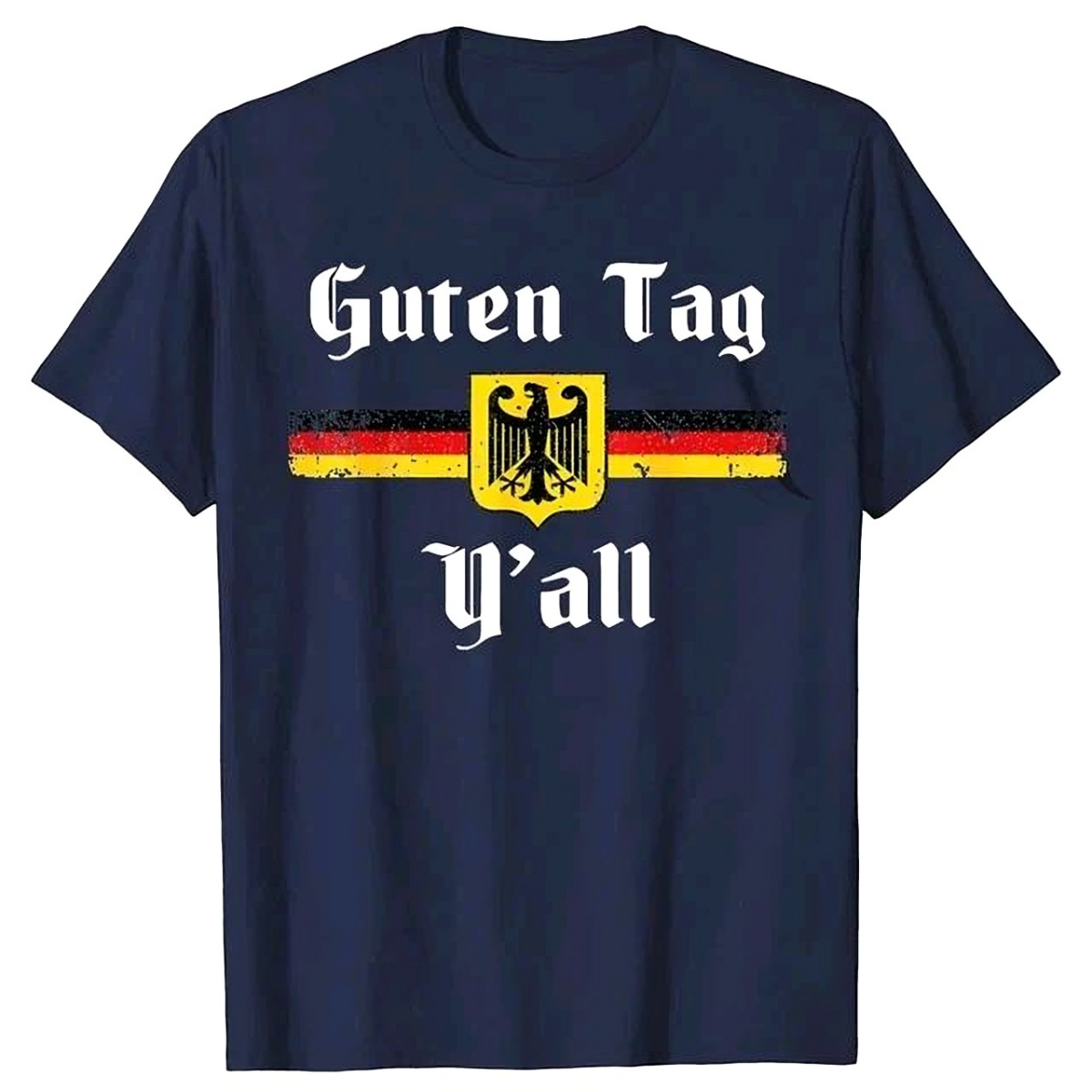 OKTOBERFEST GERMAN FLAG EAGLE Y'ALL FUN T-SHIRT