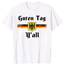 Load image into Gallery viewer, OKTOBERFEST GERMAN FLAG EAGLE Y&#39;ALL FUN T-SHIRT
