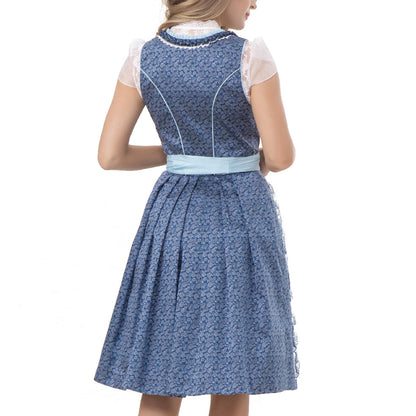 OKTOBERFEST LADIES OUTFIT DIRNDL DRESS WITH LACE APRON