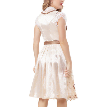 OKTOBERFEST LADIES TRADITIONAL DRESS WITH LACE APRON