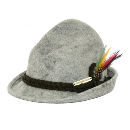 OKTOBERFEST LEDERHOSEN HAT GREY