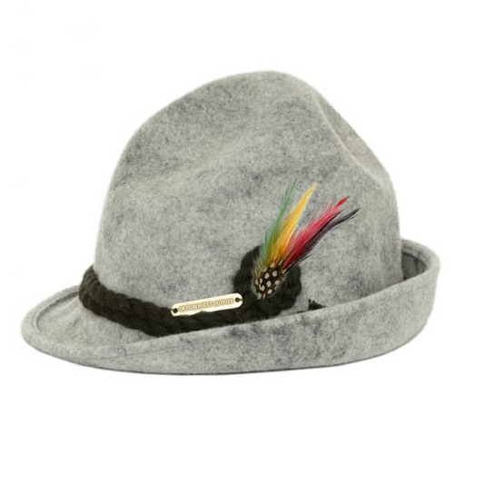 Oktoberfest Lederhosen Hat Grey