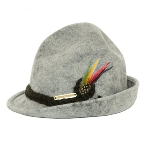 OKTOBERFEST LEDERHOSEN HAT GREY