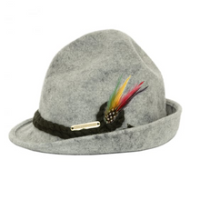 Load image into Gallery viewer, OKTOBERFEST LEDERHOSEN HAT GREY
