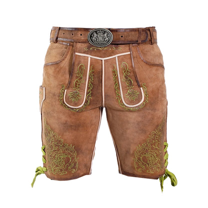 AUTHENTIC OKTOBERFEST LEDERHOSEN SHORT RED SANDY