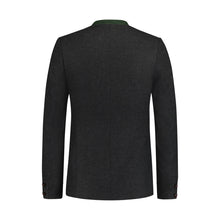 Load image into Gallery viewer, OKTOBERFEST MEN TRACHTEN COAT BLACK WOOL V STYLE
